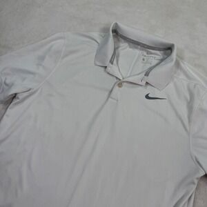 Nike Golf Dri-FIT Polo Shirt Mens Medium White Short Sleeve 891857-100